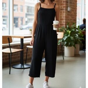 Old Navy Black Sleeveless Jumpsuit